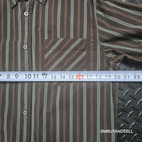 The North Face‎ Men's M Button Up Hiking Outdoor Long Sleeve Shirt Cotton - Picture 10 of 13